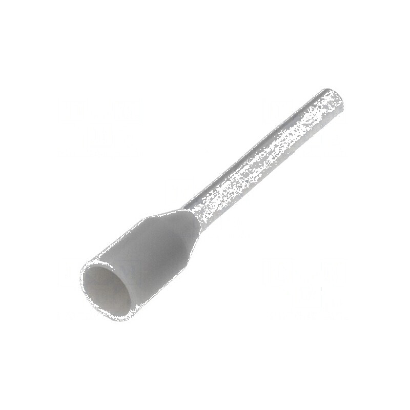 Vârf tub de capăt izolată cupru 0,75mm² 12mm cositorit gri | Electronic-mag.ro | Componente Electronice