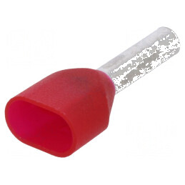 Vârf tub capăt izolată dublă cupru 1mm² 8mm cositorit | Electronic-mag.ro | Componente Electronice
