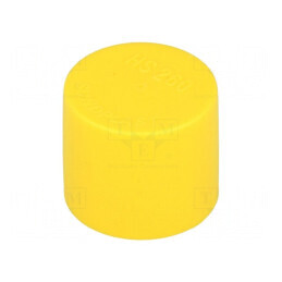 Cap de protecție galben Ø55,7mm H20mm LDPE rotund | Electronic-mag.ro | Componente Electronice