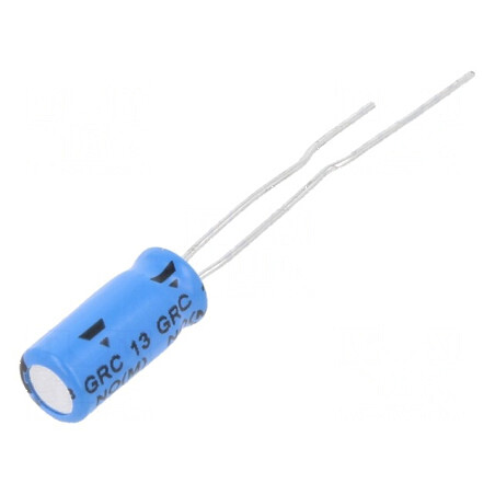 Condensator electrolitic THT 1uF 100VDC ±20% 2000h -40÷105°C | Electronic-mag.ro | Componente Electronice