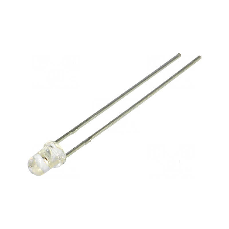LED 3mm galben 600-1200mcd 24° convex | Electronic-mag.ro | Componente Electronice