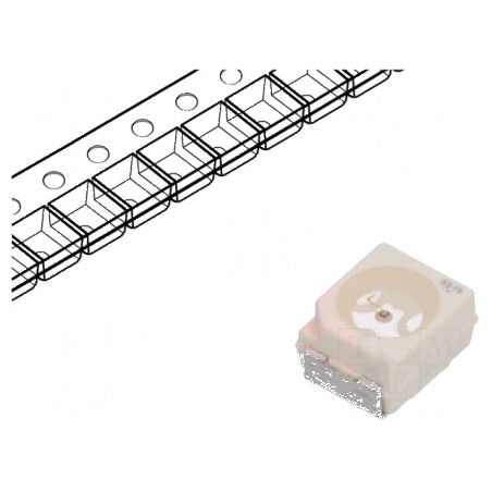 LED SMD 3528 Roșie 15-30lm 4,5-9mcd 3,4x3x2,1mm 120° | Electronic-mag.ro | Componente Electronice