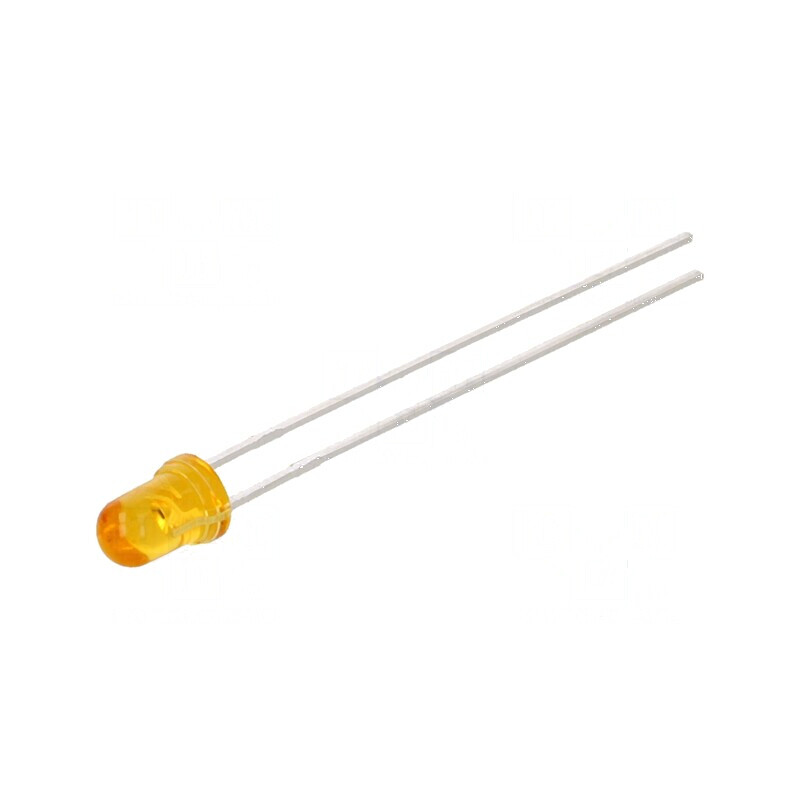 LED 3mm Portocalie 65-180mcd 45° Convex | Electronic-mag.ro | Componente Electronice