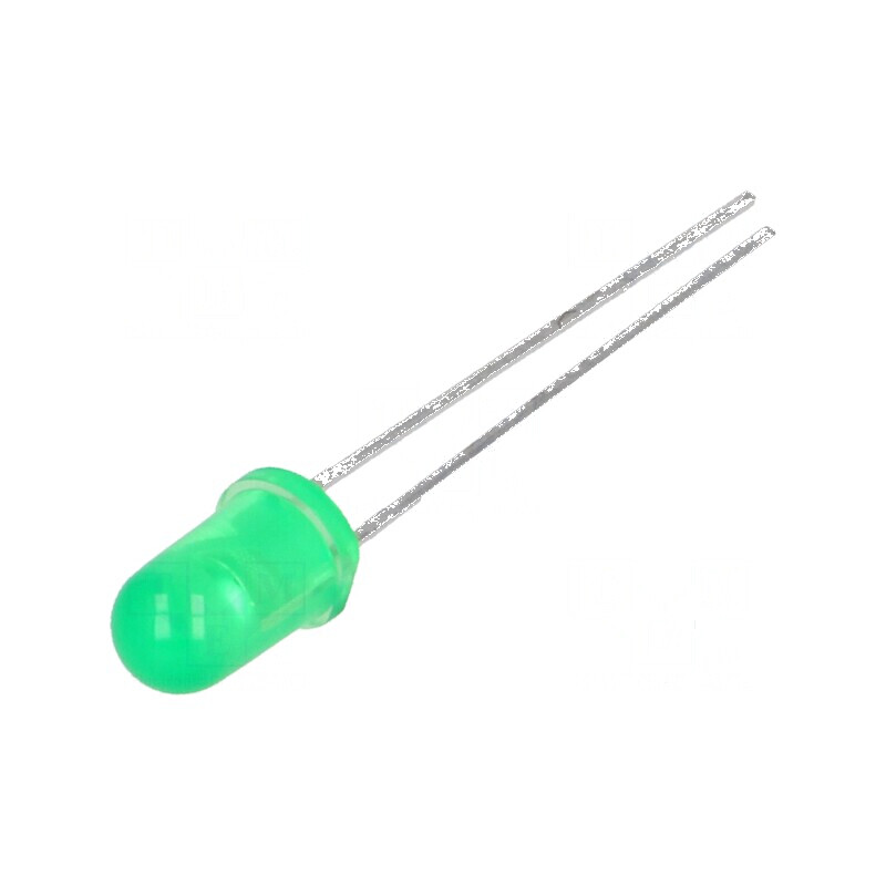 LED 5mm Verde 38mcd 30° Convex 1,8V | Electronic-mag.ro | Componente Electronice