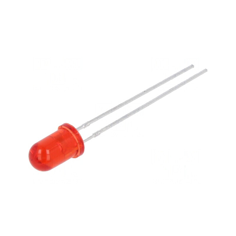 LED 5mm roșie 1500-1800mcd 16° 2 -40÷85°C | Electronic-mag.ro | Componente Electronice