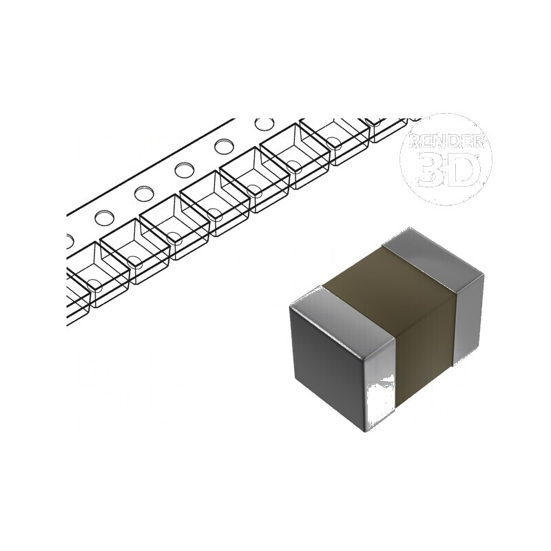Condensator ceramic MLCC 5,1nF 50V C0G (NP0) ±5% SMD 0805 | Electronic-mag.ro | Componente Electronice