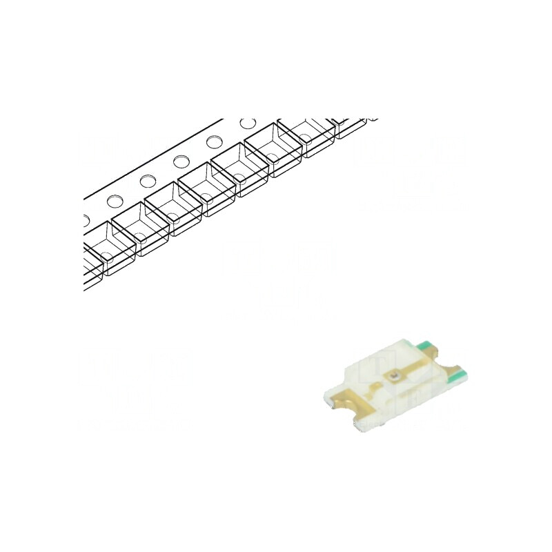 LED SMD 1206 roșie 20-90mcd 3,2x1,6x0,7mm 140° 1,8-3V 20mA | Electronic-mag.ro | Componente Electronice