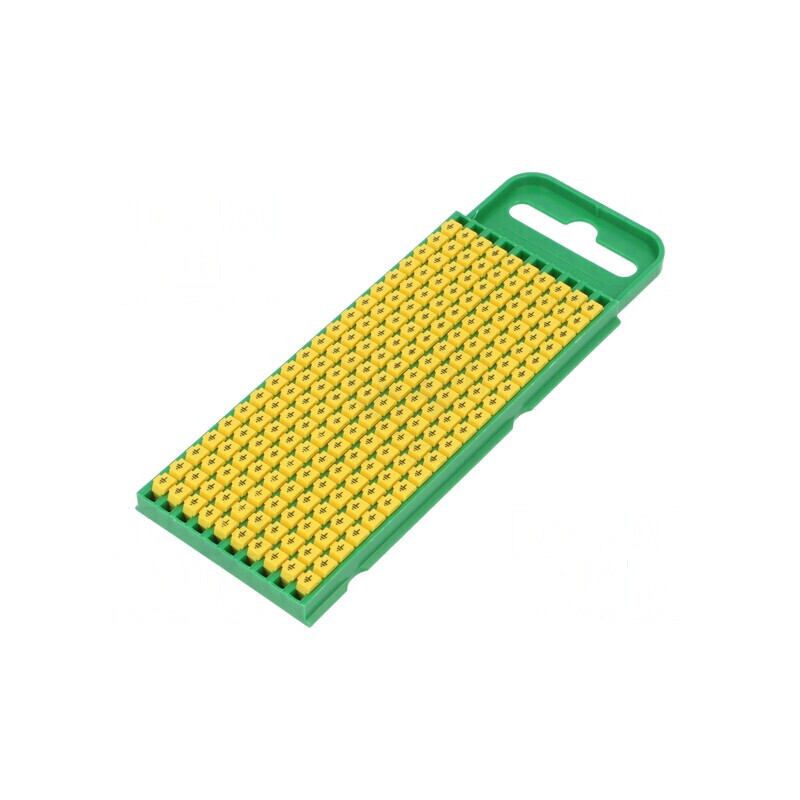 Markere Marcaj Împământare Poliamidă Galbenă 0,8-2,2mm WIC | Electronic-mag.ro | Componente Electronice