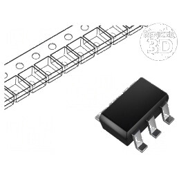 P-MOSFET unipolar SOT23-6 ESD Tranzistor | Electronic-mag.ro | Componente Electronice