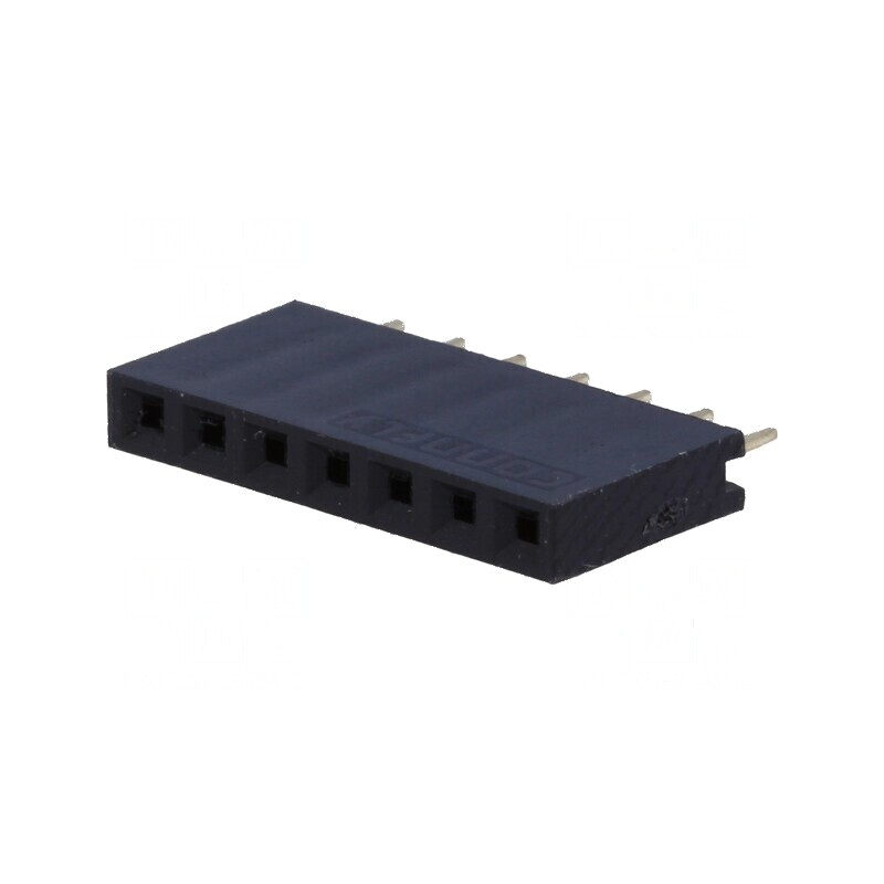 Conector şiruri pini soclu mamă 7 PIN 2,54mm THT 1x7 | Electronic-mag.ro | Componente Electronice