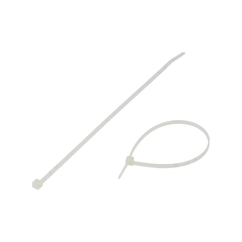 Colier de strângere poliamidă 190mm L 3,5mm W 135N naturală | Electronic-mag.ro | Componente Electronice
