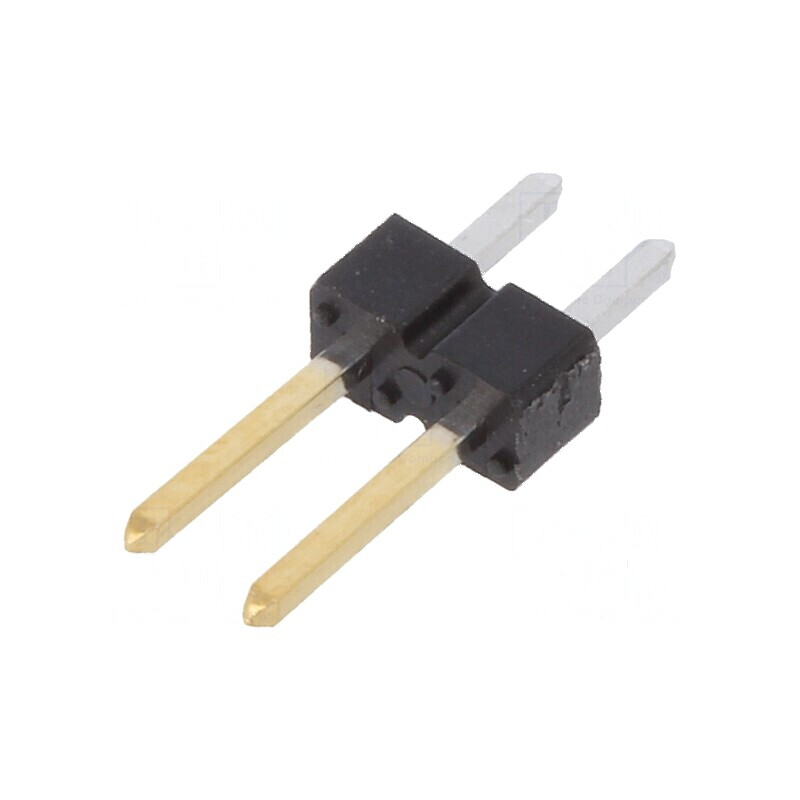 Conector BERGSTIK II tată PIN 2 drept pentru şiruri pini | Electronic-mag.ro | Componente Electronice