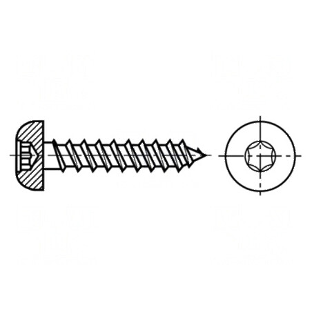 Şurub lemn 3,5x25 Torx TX15 oţel călit cu cap rotund | Electronic-mag.ro | Componente Electronice