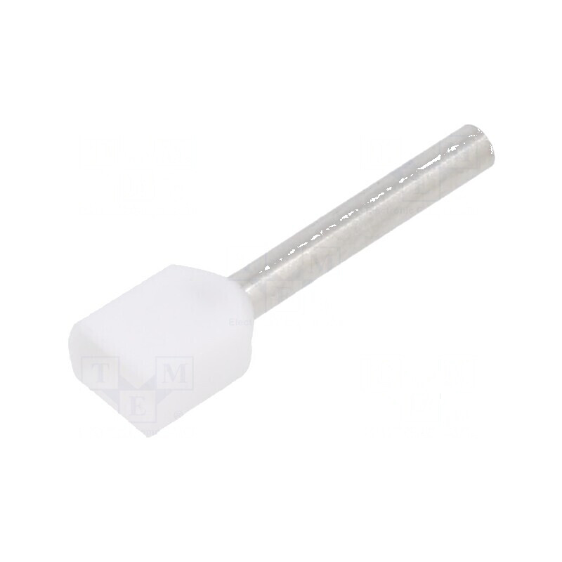 Vârf tub de capăt izolată dublă cupru 0,75mm² 14mm cositorit | Electronic-mag.ro | Componente Electronice