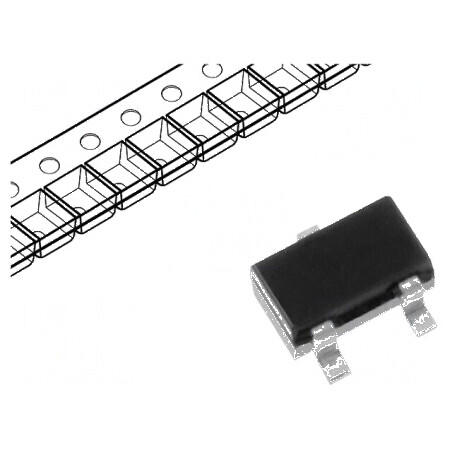 Tranzistor NPN bipolar BRT 50V 0,1A 150mW SOT523 | Electronic-mag.ro | Componente Electronice