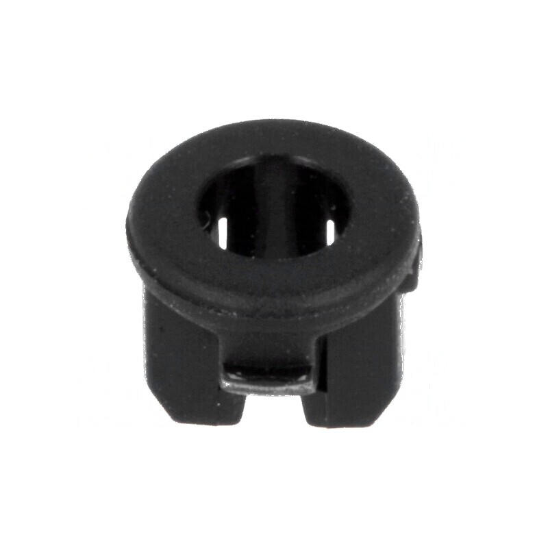 Montură LED 3mm monobloc neagră UL94V-2 4,8mm | Electronic-mag.ro | Componente Electronice