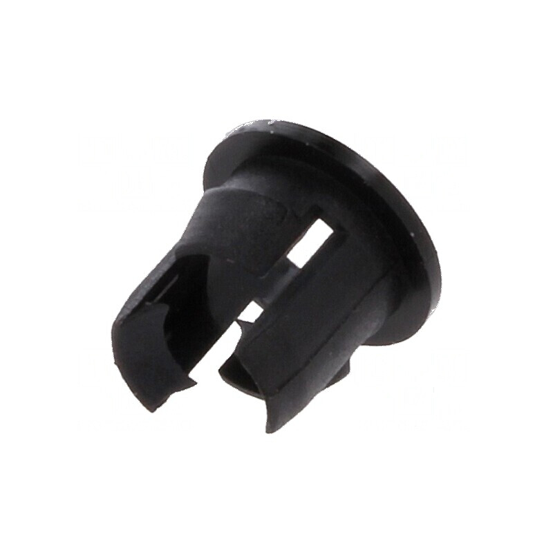 Montură LED 5mm monobloc neagră UL94V-2 6,9mm | Electronic-mag.ro | Componente Electronice