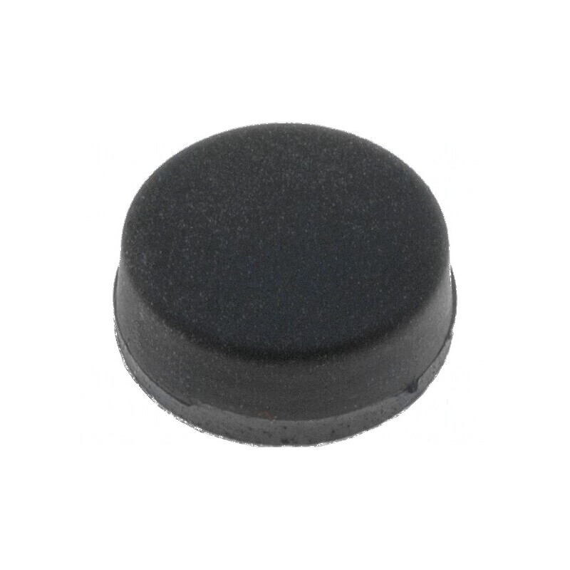 Picioruş autoadeziv negru din gumă 10mm x 9,5mm x 4,5mm | Electronic-mag.ro | Componente Electronice