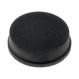 Picioruş autoadeziv negru din gumă, dimensiuni 11,3mm x 10,7mm x 3,2mm | Electronic-mag.ro | Componente Electronice
