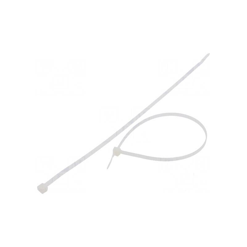 Colier de strângere poliamidă 300mm 4,8mm 333N naturală | Electronic-mag.ro | Componente Electronice