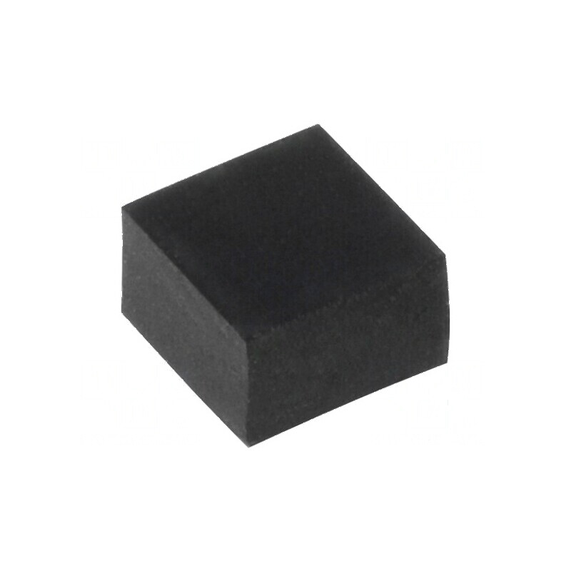Picioruş autoadeziv negru din gumă 6mm x 6mm x 4mm | Electronic-mag.ro | Componente Electronice