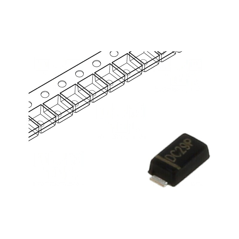 Diodă redresoare SMD 600V 1A 1,8us DO214AC Ufmax 1,1V | Electronic-mag.ro | Componente Electronice