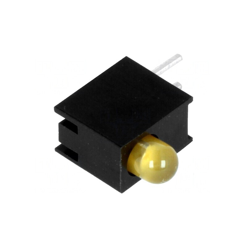 LED 3mm Ambră 20mA 80° 1,6÷2,6V | Electronic-mag.ro | Componente Electronice