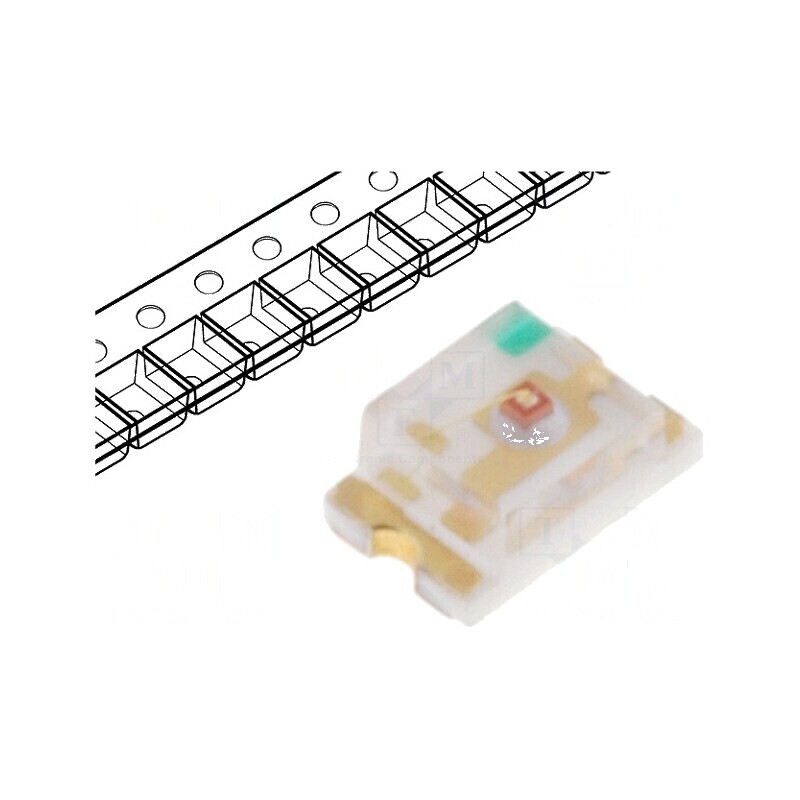 LED SMD 0805 galben-verde 5-9mcd 120° 20mA 70mW | Electronic-mag.ro | Componente Electronice