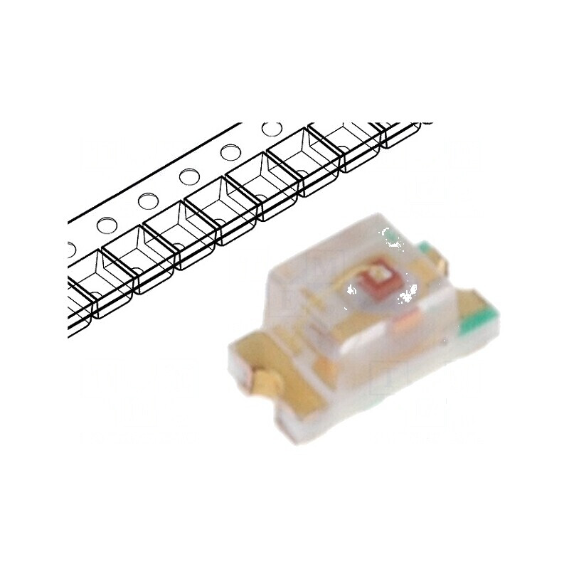 LED SMD 0603 galben-verde 4-8mcd 1,6x0,8x0,8mm 140° 20mA | Electronic-mag.ro | Componente Electronice