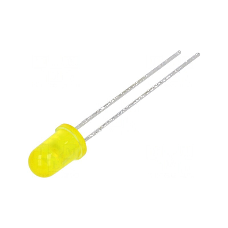 LED 5mm galbenă 1,1÷3,7mcd 50° convex | Electronic-mag.ro | Componente Electronice