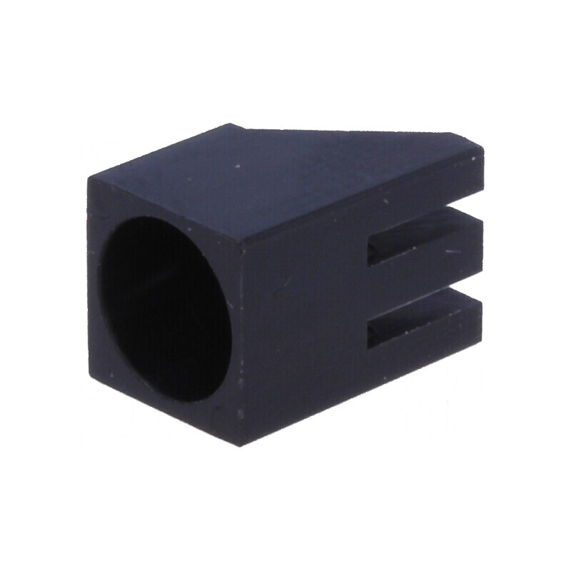 Carcasă diodă LED 5mm unghi negru poliamidă UL94V-2 | Electronic-mag.ro | Componente Electronice