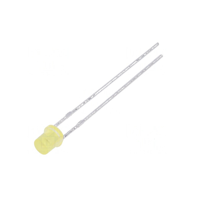 LED 3mm galben 45-90mcd 130° plat 2 termeni | Electronic-mag.ro | Componente Electronice