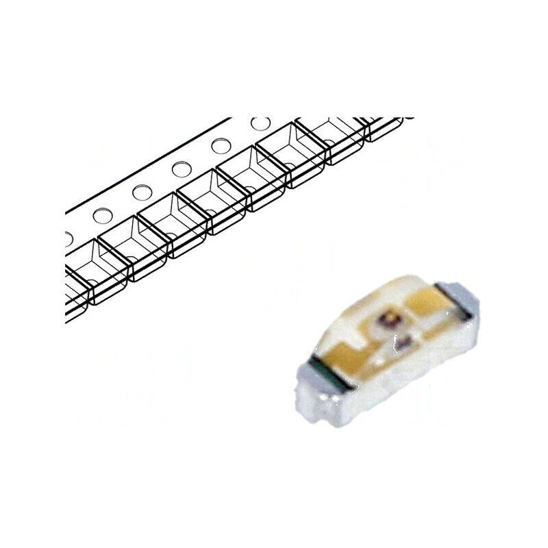 LED SMD 0804 Verde 18-35mcd 2.1x1x0.6mm 130° 2-2.4V 20mA | Electronic-mag.ro | Componente Electronice