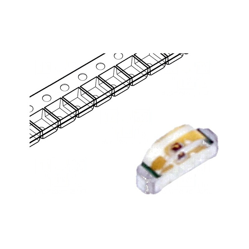 LED SMD 0804 roşie 18-54mcd 2,1x1x0,6mm 130° 2-2,4V 20mA | Electronic-mag.ro | Componente Electronice