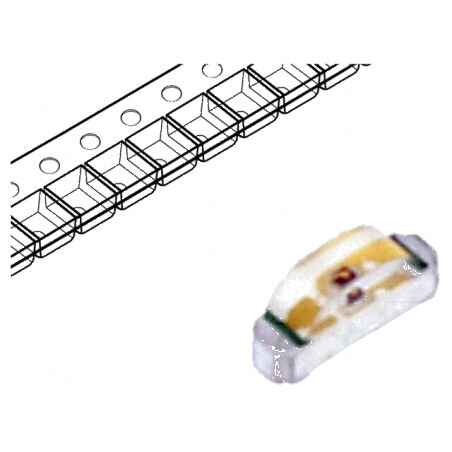 LED SMD 0804 roşie 18-54mcd 2,1x1x0,6mm 130° 2-2,4V 20mA | Electronic-mag.ro | Componente Electronice