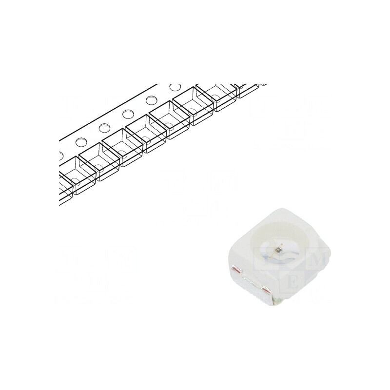 LED SMD 3528 Galben PLCC2 180-430mcd 3.5x2.8x1.8mm 120° | Electronic-mag.ro | Componente Electronice