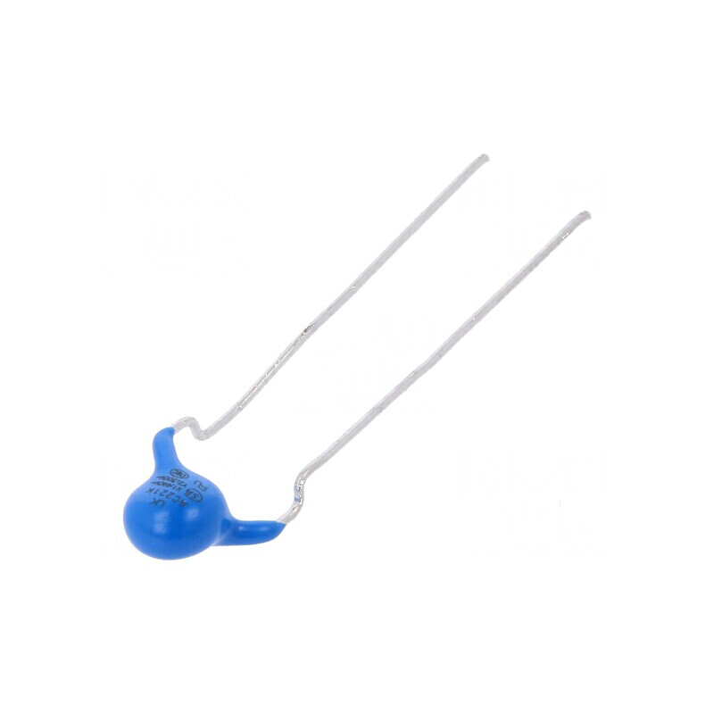Condensator ceramic 220pF ±10% THT 7,5mm antiperturbaţii | Electronic-mag.ro | Componente Electronice