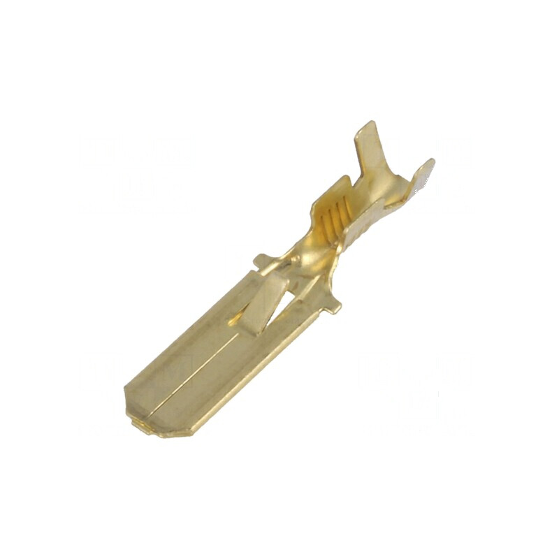 Terminal plat 6,3mm 0,8mm tată pentru cablu 0,75÷2mm² | Electronic-mag.ro | Componente Electronice