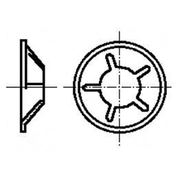 Rondea de protecţie oţel elastic 2,2mm BN 833 | Electronic-mag.ro | Componente Electronice