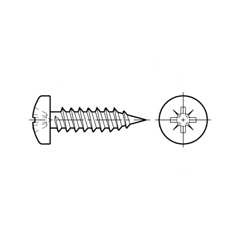 Şurub 2,9x16 Cap Rotund Pozidriv PZ1 ISO 7049 DIN 7981C | Electronic-mag.ro | Componente Electronice