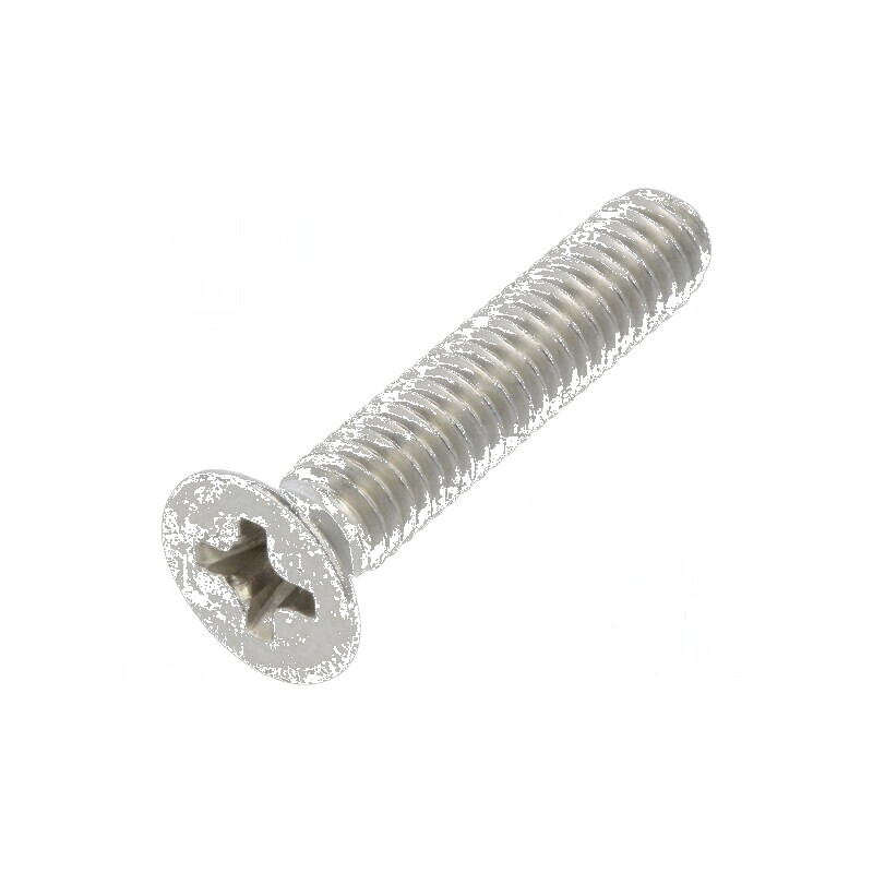 Şurub M4x20 Phillips PH3 îngropat oțel inoxidabil A2 | Electronic-mag.ro | Componente Electronice