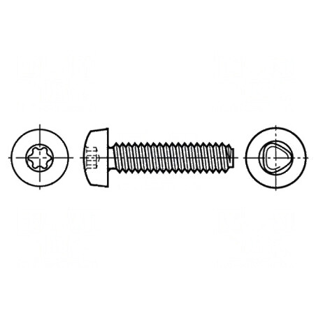 Şurub metal 4x8 Torx TX20 oţel zincat cu cap rotund | Electronic-mag.ro | Componente Electronice