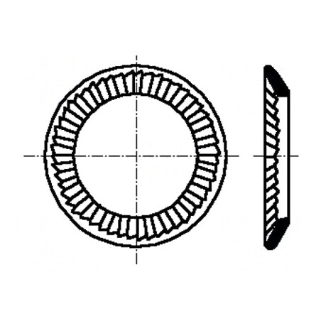 Şaibă elastică M5 D8,5mm h1,1mm BN 792 | Electronic-mag.ro | Componente Electronice
