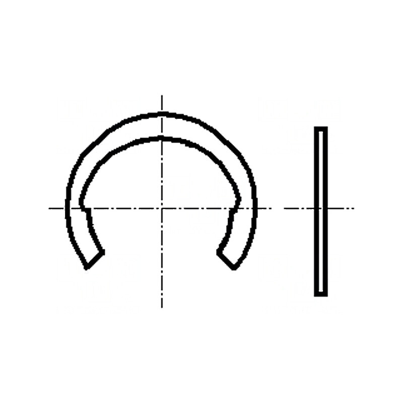 Inel de blocare oțel elastic 8mm BN 831 extern | Electronic-mag.ro | Componente Electronice