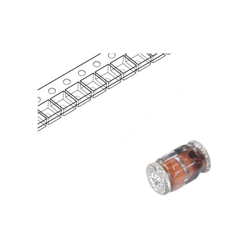 Diodă SMD 200V 0,25A 50ns MicroMELF Ufmax 1V | Electronic-mag.ro | Componente Electronice