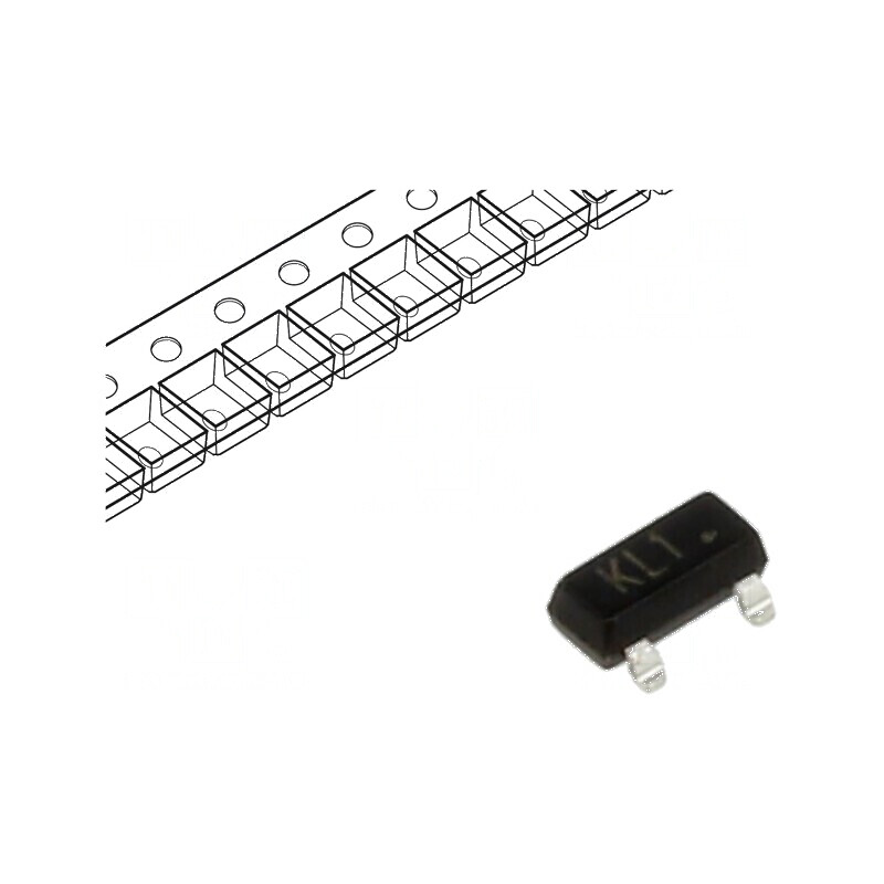 Tranzistor NPN bipolar 45V 0,1A 225mW SOT23 | Electronic-mag.ro | Componente Electronice