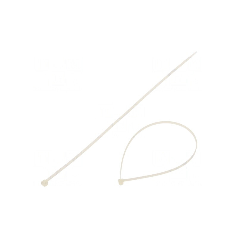 Colier de strângere poliamidă 80N 290mm x 3,6mm natural | Electronic-mag.ro | Componente Electronice