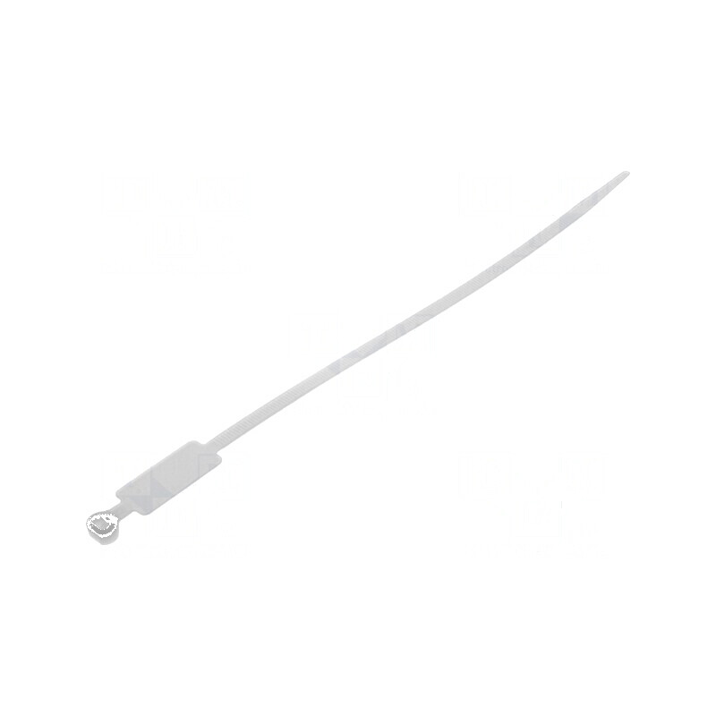 Colier de strângere poliamidă 220mm x 4,8mm cu etichetă | Electronic-mag.ro | Componente Electronice