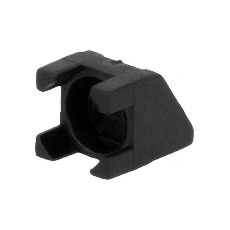 Carcasă LED 5mm poliamidă unghi neagră UL94V-2 | Electronic-mag.ro | Componente Electronice