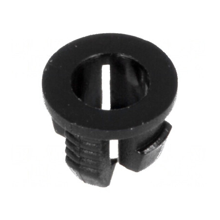 Montură LED 3mm monobloc neagră UL94V-2 L: 4,6mm | Electronic-mag.ro | Componente Electronice